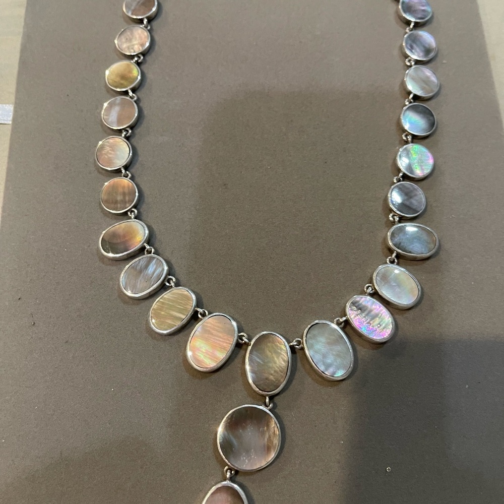 Sterling Silver 925 Stunning Labourite Necklace